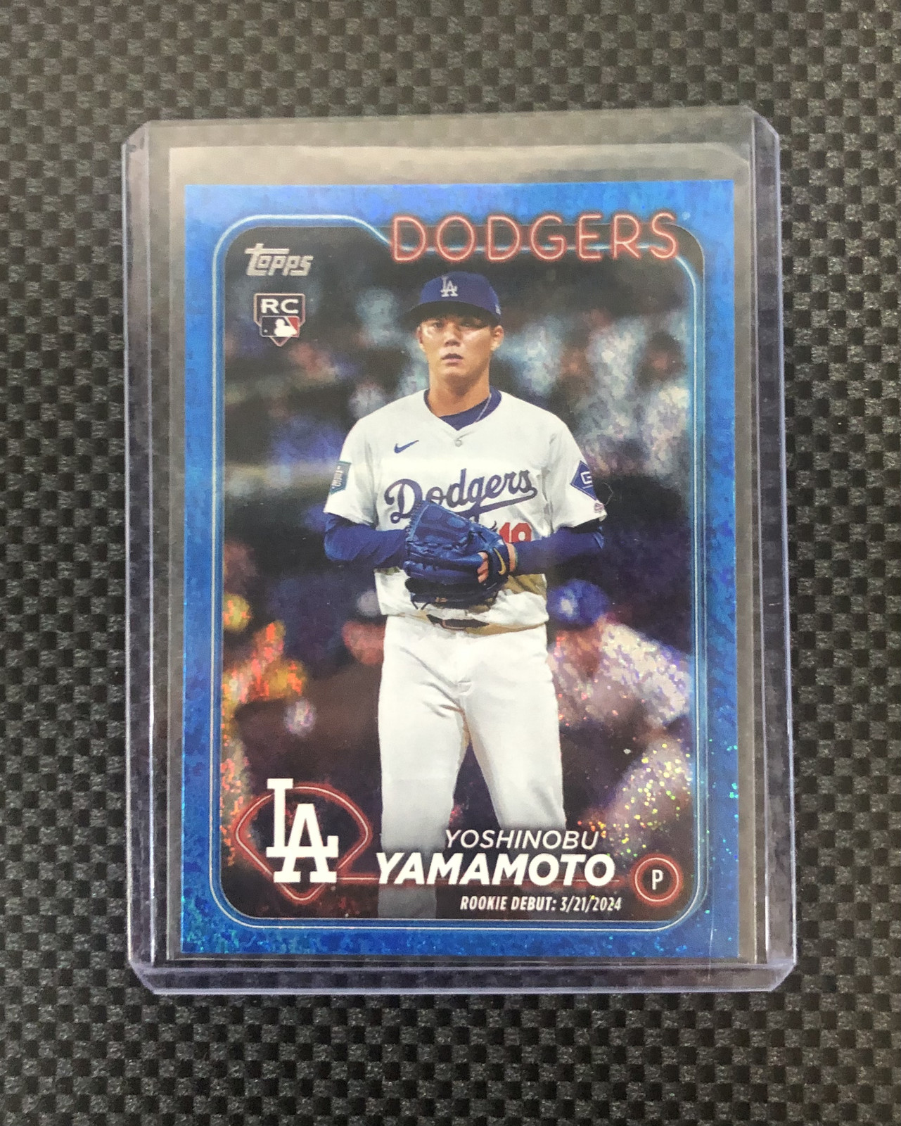 2024 Topps Update Yoshinobu Yamamoto Blue Holo Foil #d/999 US149 Rookie Debut 🔥