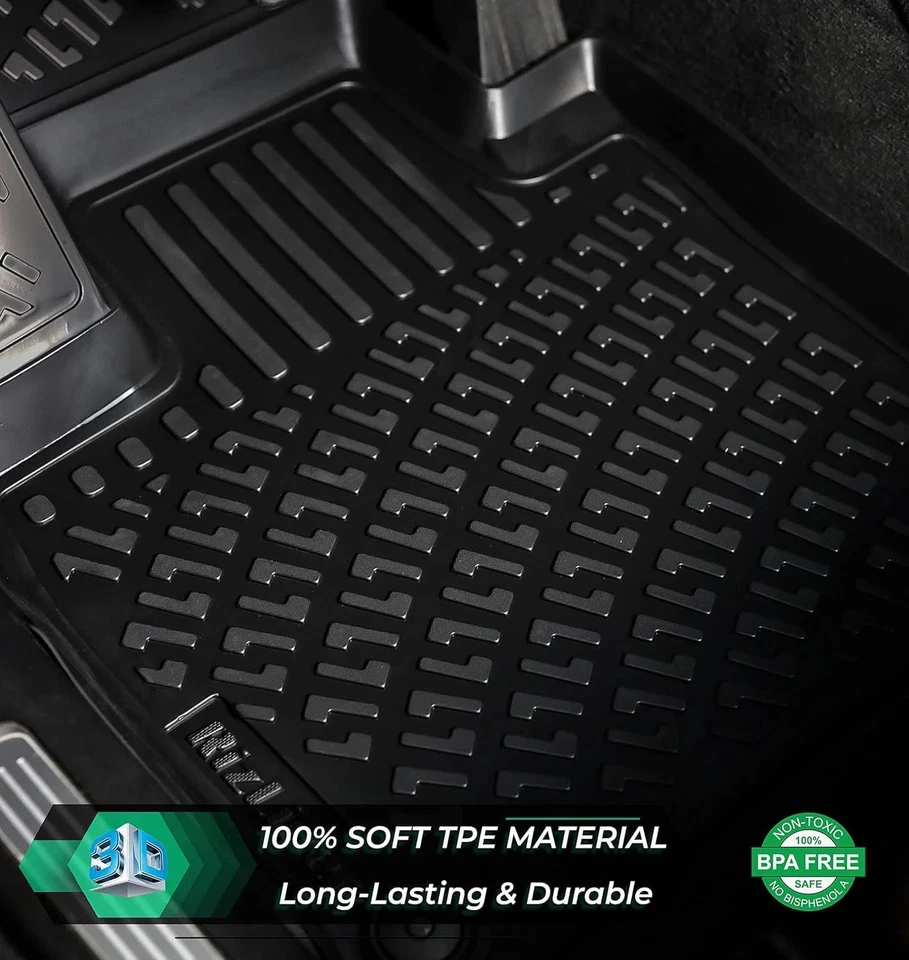 Floor Mats fits Seat Ibiza 2017-2025 I Costum Fit Waterproof Heavy Duty TPE 3D Foto 4 de 4