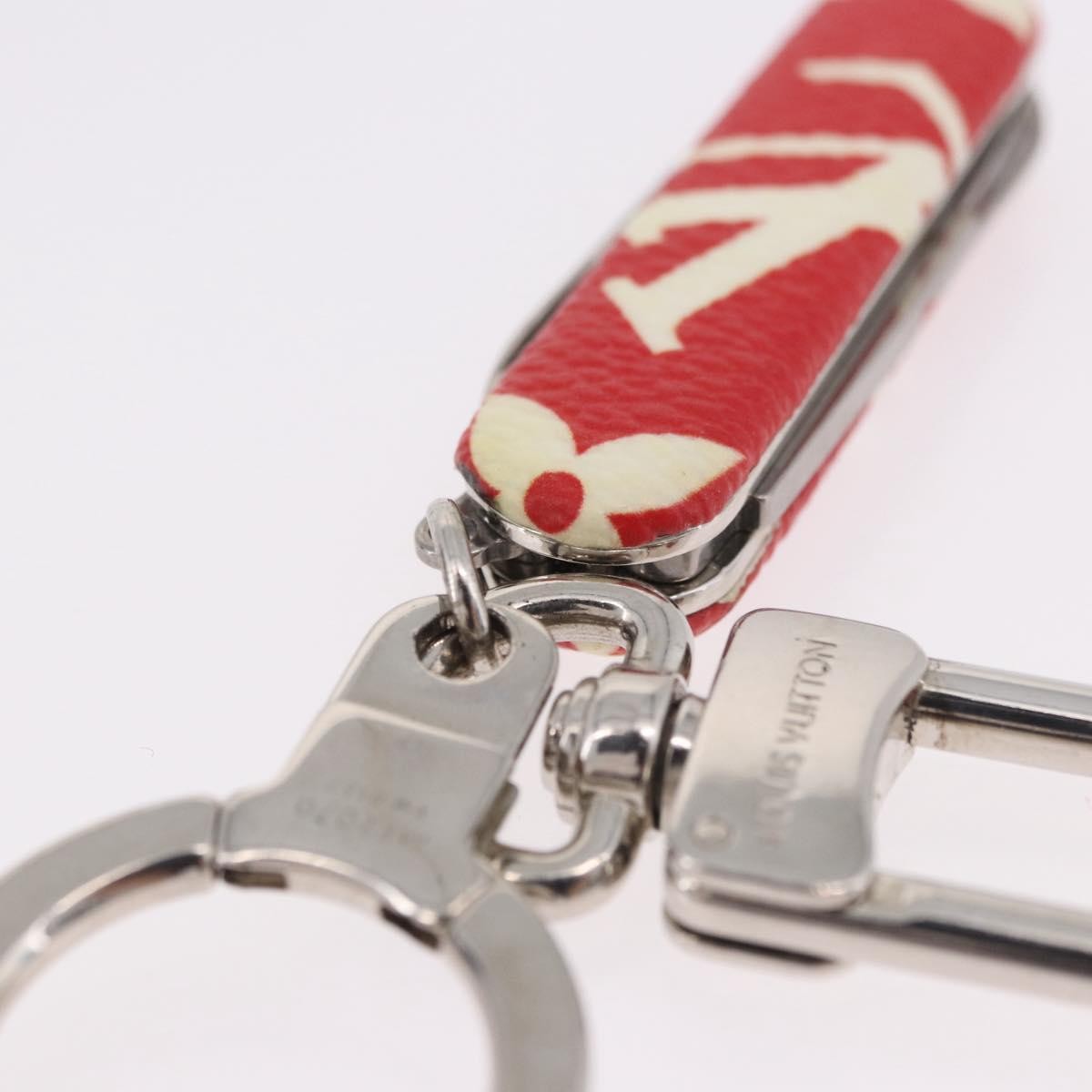 LOUIS VUITTON Monogram LV x Supreme Pocket Knife Key Chain MP2070 Auth 182946A image 9
