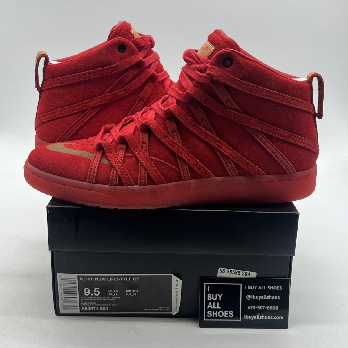 日本未発売✅美品✅Nike KD 7 NSW チャレンジレッド 26cm Nike KD 7 Nsw Lifestyle Qs Challenge Red for Sale | Authenticity