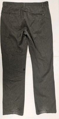 Volcom Corpo Class Trousers Men's Sz 34X32 Black Straight Leg Pants 