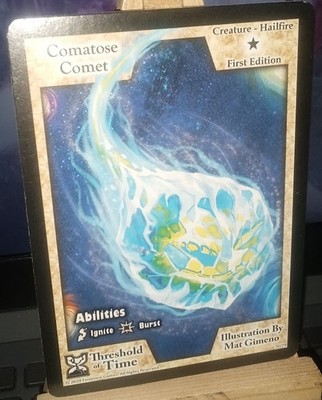 2020 Exodus TCG: Threshold of Time First Ed Set 6 Regular Comatose Comet #70 LP
