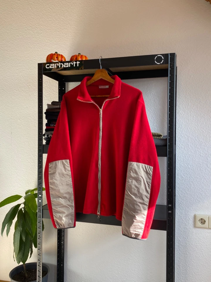 Chaqueta De Colección Prada Sport AW99 Linea Rossa Nylon Vellón Cremallera Talla XL Foto 2 de 4