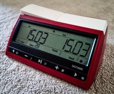DGT 3000 FIDE-approved red tournament professional chess clock, free postage
