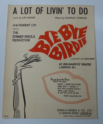 A Lot Of Livin' To Do Bye Bye Birdie London Musical Theatre Noten