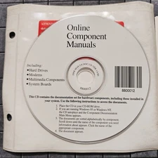 Online Components Manual CD-ROM Hard Drives, Modems, System Boards, MultiMedia