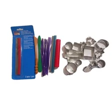 Dual Sided Clay Carving Picks Spatula Tool Set With CutterArts and Crafts Bundle