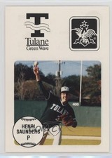 1990 Anheuser-Busch Challenge Louisiana College Baseball Henri Saunders #16 0q3