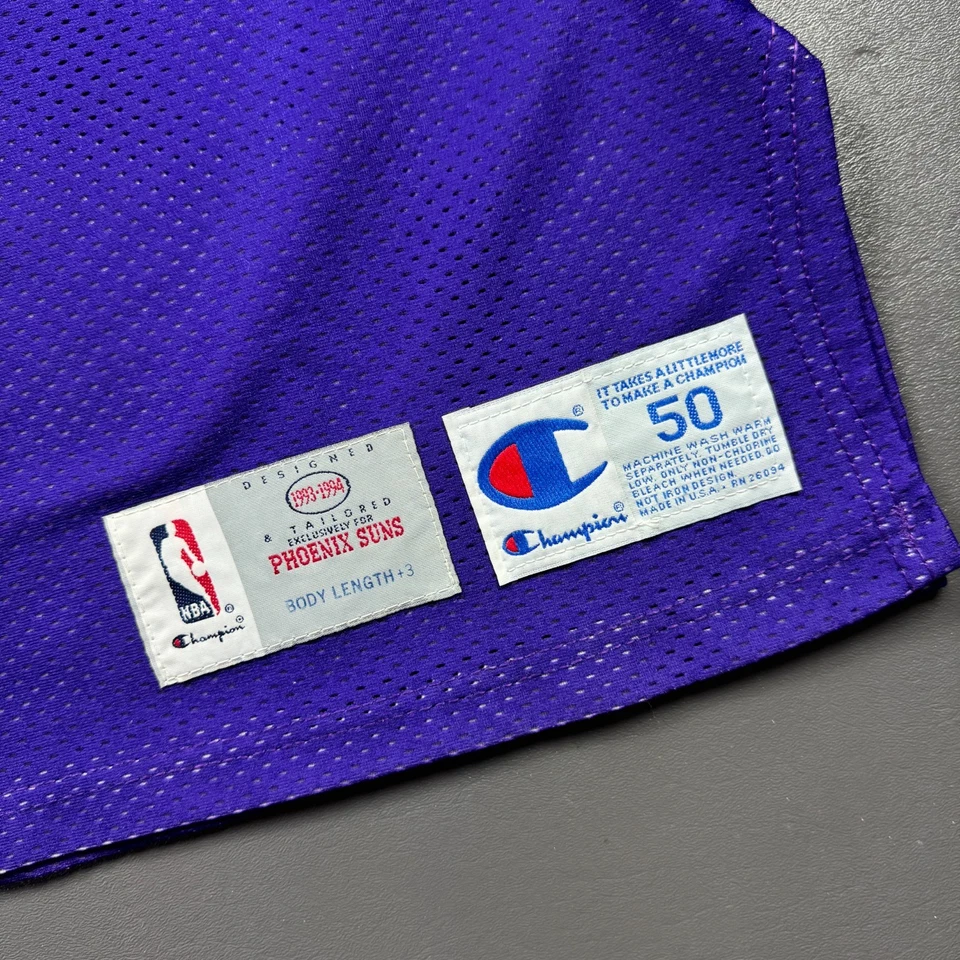 Camiseta Pro Suns 100% autêntica Charles Barkley Vintage Champion 93 94 usada em jogos - Imagem 4 de 4