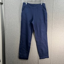 Belle by Kim Gravel Regular Ponte Ankle Pants with Back Zip Twilight, Reg 8