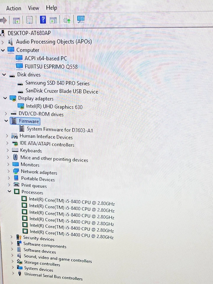 Fujitsu Esprimo Q558 i5-8400 8GB RAM 500GB SSD WIN11 Pro - image 4 of 4