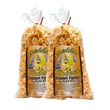 Cheddar Cheese Popped Popcorn  Pack of 2  2 oz  Non-GMO  Gold Dust Kettle Co