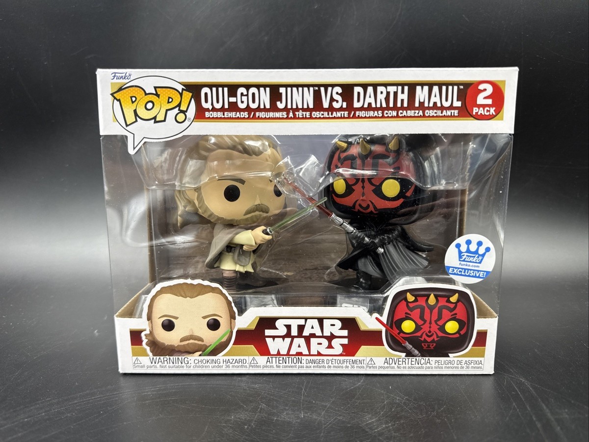 FUNKO POP! スターウォーズ　クワイ＝ガン・ジン vs ダースモール Amazon.com: Funko Pop! Star Wars: Qui-Gon Jinn vs Darth Maul