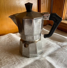 Aluminium Herdplatte Espressomaschine - 3/4 Tasse Mini Mokkakanne 5,5" hoch
