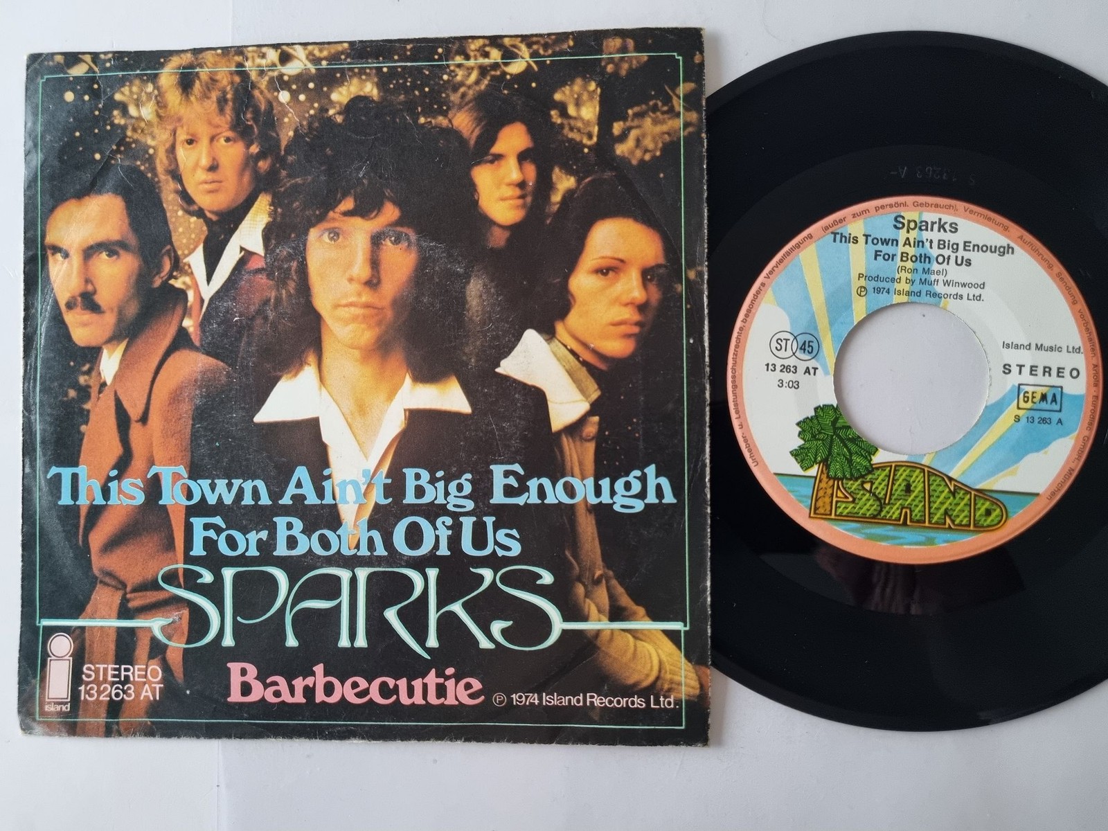 Sparks - This Town Ain't Big Enough For Both Of Us 7'' Vinyl Germany