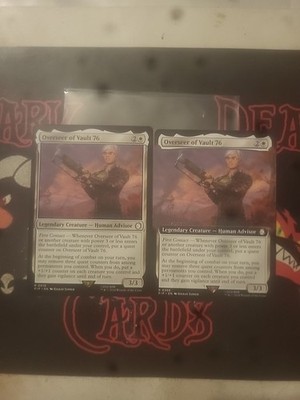 Magic The Gathering Fallout ''Overseer Of Vault 76'' Regular + EXTENDED RARE NM