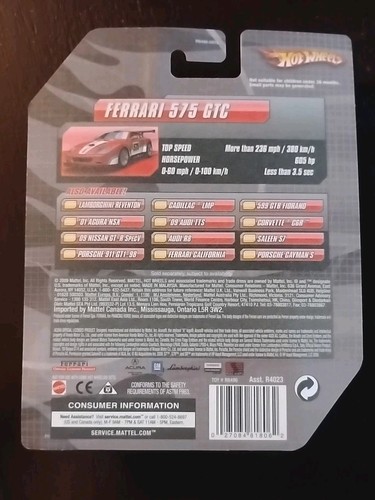 Hot Wheels Speed Machines Lot(3) Ferrari Enzo #8-Blue, 333SP #3-Red, 575 GTC-Red - Picture 11 of 12