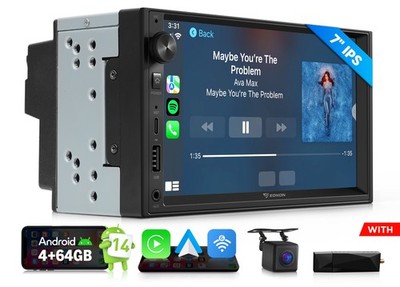 DAB+ 7'' IPS Android 14 Autoradio GPS Navi Navigation Bluetooth Doppel 2 DIN WiFi