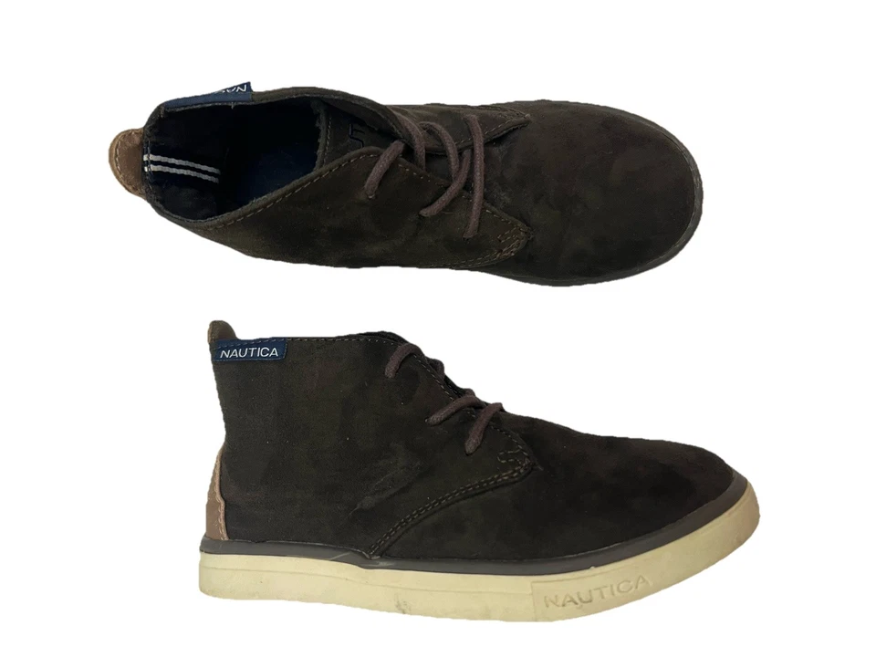 Nautica Chukka Boots 13 Brown Casual School Shoes Youth Footwear Kid Clothing - Image 4 of 4