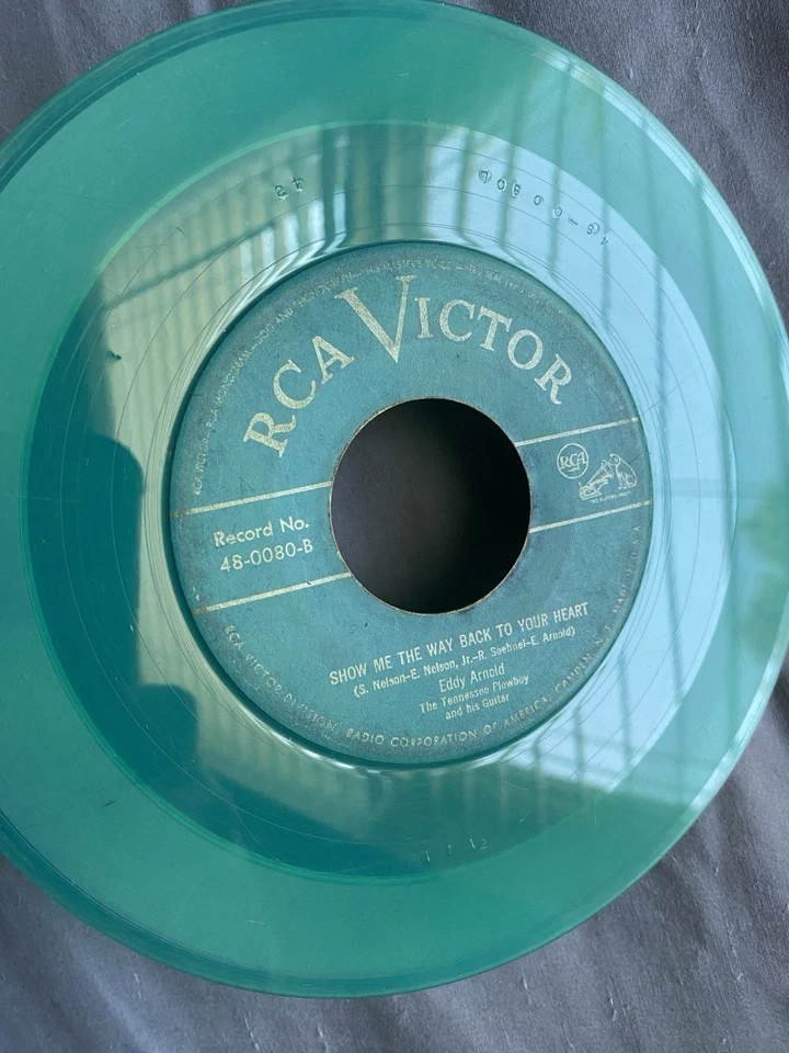 1949 RCA Victor 48-0080 Green Color Eddy Arnold - I'm Throwing Rice 45 rpm - Image 3 of 4