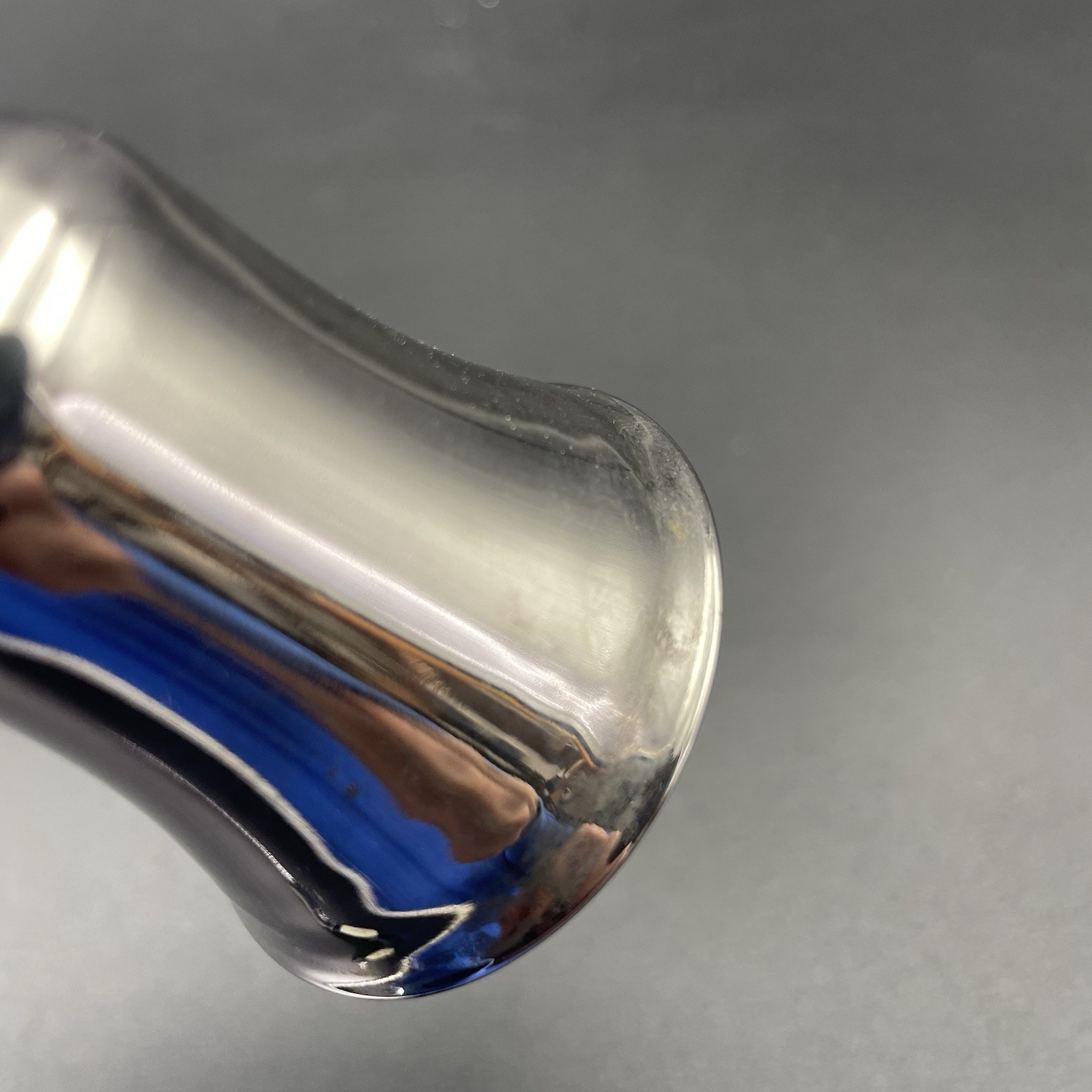 Vintage Small Silverplate Dinner Bell Polished Working Clacker Yoga Meditation