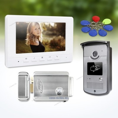 7inch Video Door Intercom System with Intra-monitor Audio Intercom for Apartment
