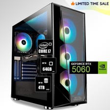 Gaming PC Desktop Computer i7, 32GB RAM Up to 4TB SSD NVIDIA GeForce RTX 5060