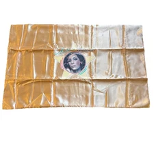 Cher promo silk pillowcase Casablanca stars golden copper color Mr. Satin Inc