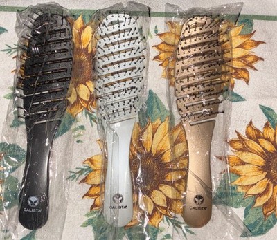 Calista Smoothie Hair Brush De-tangle Smooth Style Flexible Lightweight X 3  