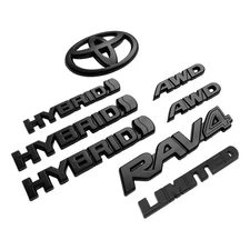 2019-2025 Black Overlay Emblem Badges For Rav4 Hybrid Limited AWD PT948-42199-02