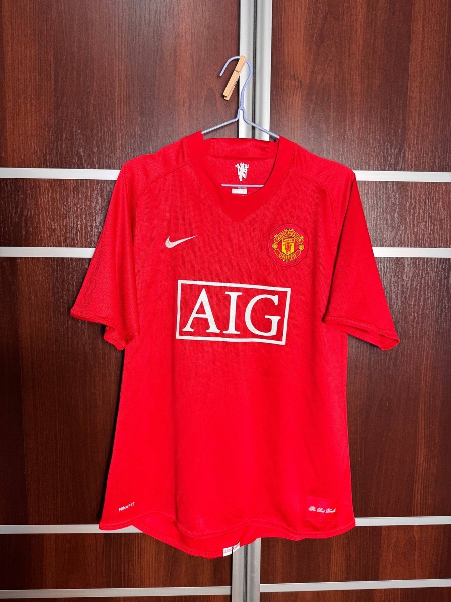 MANCHESTER UNITED 2007/2008 HOME FOOTBALL SOCCER SHIRT JERSEY NIKE