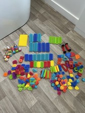 Vintage 1980’s90’200 Teile Stickle Bricks Konvolut u.a. Tiere und Menschen 2KG