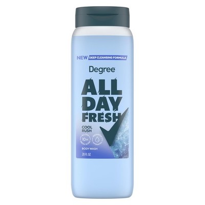 Degree All Day Fresh Body Wash Cool Rush Deep Cleansing 20 FO