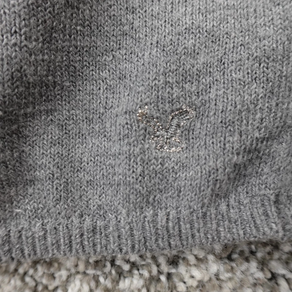 VTG American Eagle Cardigan Womens L Gray Sweater Babydoll Top Bella Swan Y2K - Image 4 of 4