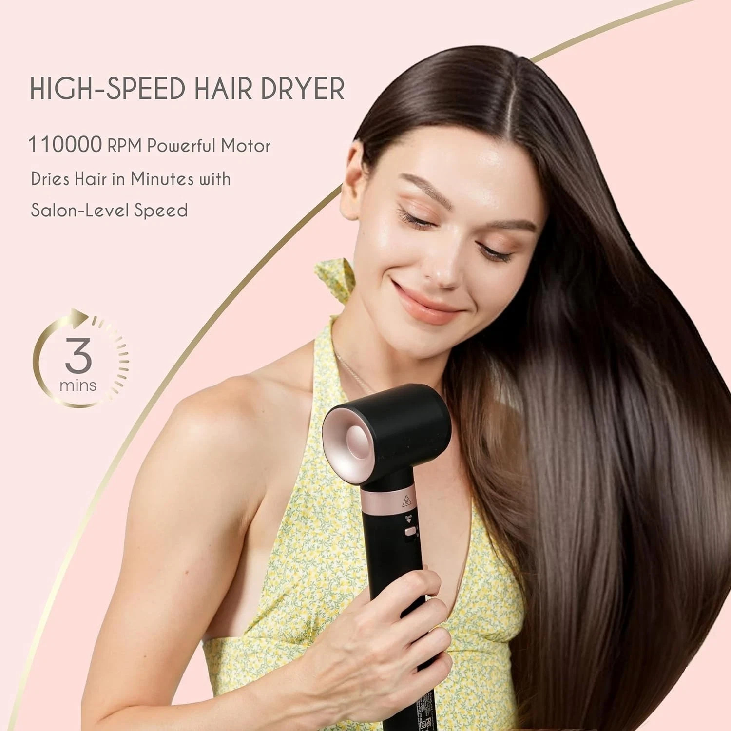 AnnLary 5 in 1 High-Speed Hot Air Style Professional Frizz Free Hair Dryer Brush
