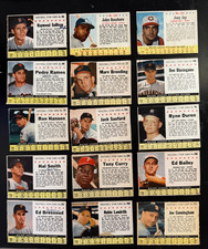 (30) 1961 1963 Post Baseball Cards Tony Curry Ed Bailey Hal Smith