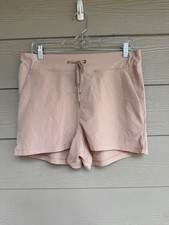 Varley Womens Size M Light Pink Casual Draw String Shorts A36