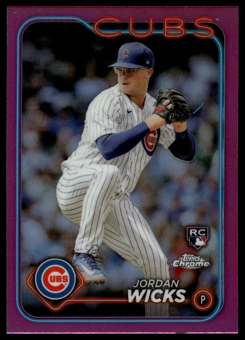 2024 Topps Chrome #67 Jordan Wicks Pink Refractors