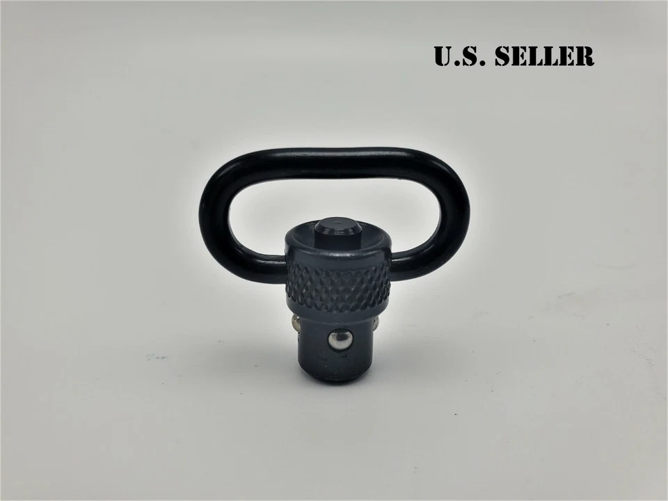 Eslinga giratoria QD de desmontaje rápido/botón pulsador de alta resistencia, paquete de 2 bucles de 1" Foto 2 de 4