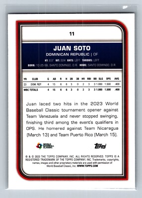 2023 Topps World Baseball Classics Juan Soto | eBay