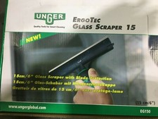 UNGER EROTEC EG150 GLASS SCRAPER 6" WITH BLADE AND PROTECTOR OR STICKER REMOVER