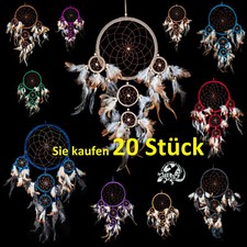 DCLE 22 tri Mix / 20 Stück Großhandel ca. 22 x 65 cm  Traumfänger Dreamcatcher 