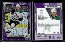 2023-24 O-Pee-Chee Platinum Violet Pixels #65 Wyatt Johnston /299