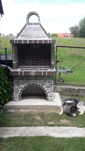 Bildhübscher Steingrill Grillkamin Naturstein  0,90x0.76m auch ohne Verblendung! - Bild 18 von 19