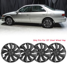 15 4xwheel Cover Snap On Hubcaps Fit R15 Steel Rim For Toyota Camry 1996-2001