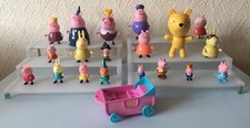 19 Different Peppa Pig Figures & Carriage - Includes Talking Teddy (63)