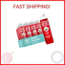 Sparkling Ice, Cherry Limeade Sparkling Water, Vitamins 17 Oz. (Pack of 12)
