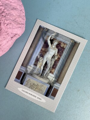 1997 Bacco Statue Postcard Galleria Borghese - Roma