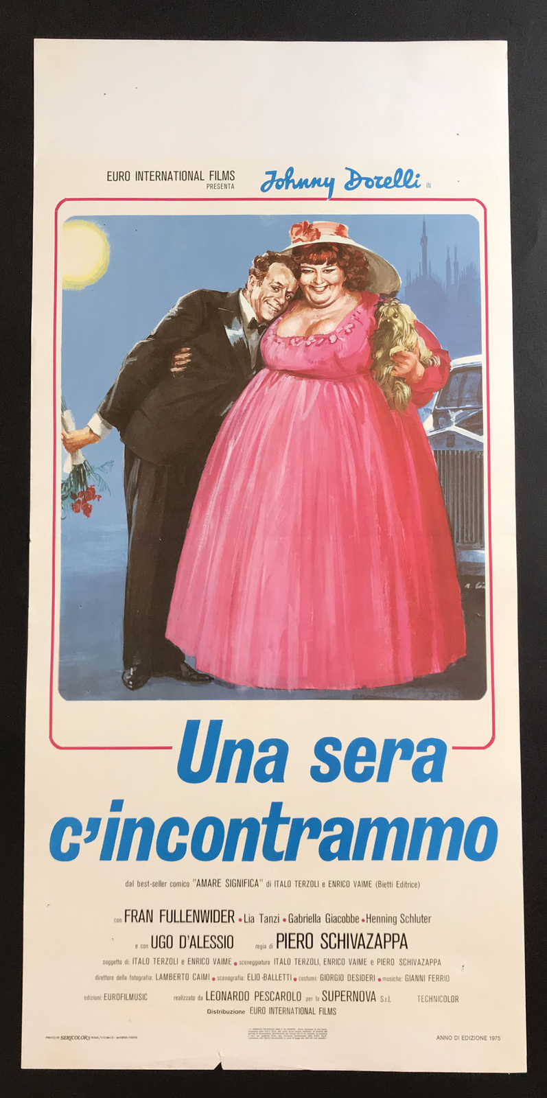 Locandina originale film Una sera c'incontrammo (1975) - Regia di Piero Schivazappa