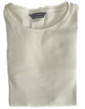 Ladies Marks Ribbed Fitted Top Crew Neck Cotton Long Sleeve Pink White Rib NEW